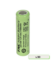 10 Adet TNL 1100mAh Başlıksız Şarj Edilebilir AA Kalem Pil - TNL