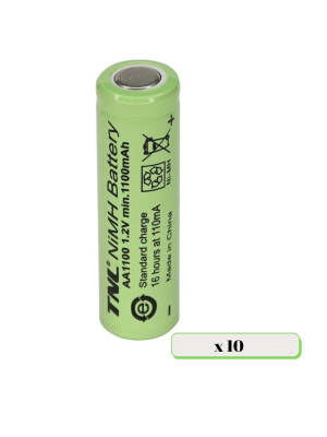 10 Adet TNL 1100mAh Başlıksız Şarj Edilebilir AA Kalem Pil - 1