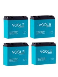 12V 24AH Elektrikli Motosiklet Aküsü ve Elektrikli Bisiklet Aküsü 4'lü Set Jel Akü 2025 Üretim - BataryaBank