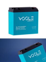 12V 24AH Elektrikli Motosiklet Aküsü ve Elektrikli Bisiklet Aküsü 4'lü Set Jel Akü 2025 Üretim - 3