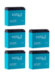 12V 24AH JEl Akü 5'li Set Elektrikli Bisiklet Aküsü 60v olan modeller için - 1