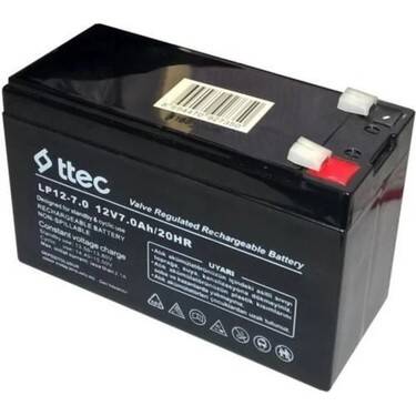 20 adet ttec 12v 7ah base bakımsız kuru akü - 1