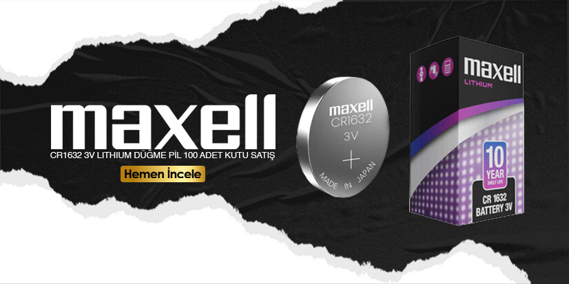 Maxell CR1632 3V Lithium Düğme Pil