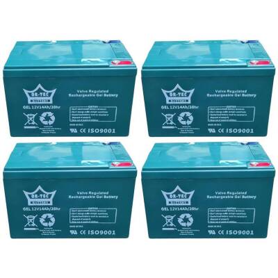  Arora Casper Uyumlu Ortec 12V 14AH Motorsiklet Jel Akü 4'lü Set - 1