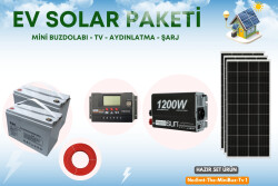 Bağ Evi Karavan Mini Buzdolabı Tv Aydınlatma Solar Paket 3kwp - BataryaBank