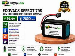 BataryaBank Ecovacs Deebot 79S Uyumlu Robot Süpürge Bataryası 14.4V 2600mAh Li-ion Şarj Edilebilir Pil - BataryaBank