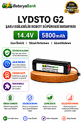 BataryaBank Lydsto G2 Uyumlu Robot Süpürge Bataryası 14.4V 5800mAh Li-ion Şarj Edilebilir Süpürge Pili - BataryaBank