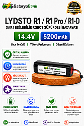 BataryaBank Lydsto R1 / R1 Pro / R1-D Uyumlu Robot Süpürge Bataryası 14.4V 5200mAh Li-ion - BataryaBank