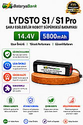 BataryaBank Lydsto S1 / S1 Pro Uyumlu Robot Süpürge Bataryası 14.4V 5800mAh Li-ion - BataryaBank