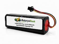 BataryaBank Lydsto W2 Plus Uyumlu Robot Süpürge Bataryası 14.4V 5200mAh Li-ion Şarj Edilebilir Pil - 2
