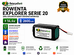 BataryaBank Rowenta Explorer Serie 20 Uyumlu Robot Süpürge Bataryası 14.4V 2600mAh Li-ion - BataryaBank