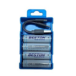 Beston USB 1.5V AA Lithium Şarjlı Pil | Yüksek Kapasiteli USB-C Şarjlı AA Pil 2200mah - 3