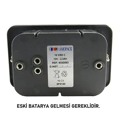 Cardio Bexen Reanibex 1-3-5 / Cardio DES400A Uyumlu 12V 3000mAh Defibrilatör Batarya Pil Değişimi - 1