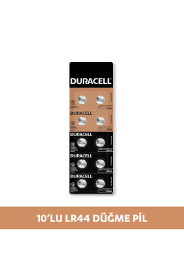 Duracell LR44 AG13 Alkalin 1.5v Düğme Pil 10lu Blister - Duracell