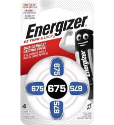 Energizer 675 Numara İşitme Cihazı Pili 4 Adet - BataryaBank