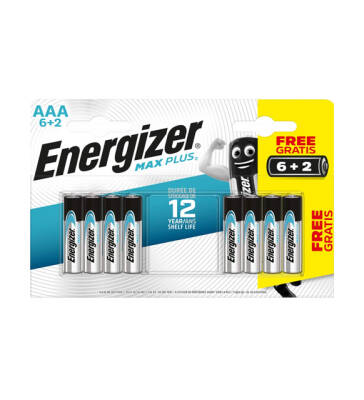 Energizer Max Plus Alkali Aaa İnce Kalem Pil 6+2Li - 1