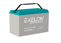 Exelon 12v 100ah Jel Solar Akü Derin Deşarj Güneş Sistemi Aküsü - Exelon