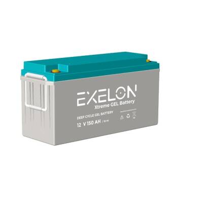 Exelon 12V 150Ah Jel Akü – Güneş Enerjisi, Karavan ve Tekne İçin Uzun Ömürlü - 1