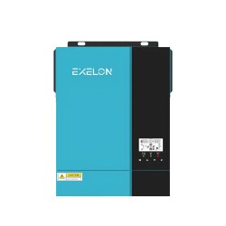 Exelon 3kW 3000W HV MPPT Akıllı Tam Sinüs İnvertör | 40–500V PV Girişli Solar İnverter - 3