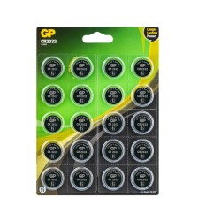 GP CR2032 2032 Boy 3V 20'li Lityum Düğme Pil - GP
