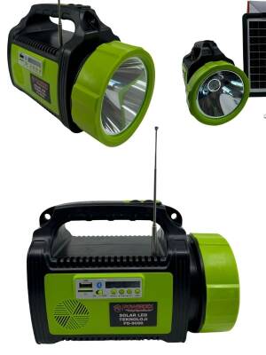 Güneş Enerjili Şarj Edilebilir Usb Girişli Kamp Feneri - 1