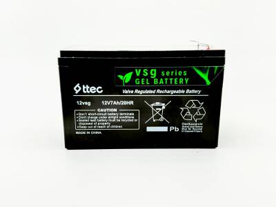 Güneş Enerjisi Sistemlerine Uygun Ttec 12V 7Ah Jel Akü - 1