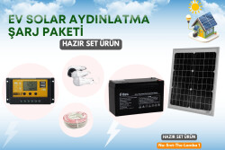 Hobi Bahçeleri için Güneş Enerjili Lamba ve Şarj Seti - BataryaBank