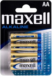 Maxell Mignon Alkalin AA 4'lü Kalem Pil - 1
