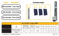 Mexxsun DC Pompa 1.6Hp / 1300W / 110V - 3