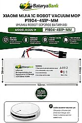 Mi Mijia 1C Robot Vacuum Mop P1904-4S1P-MM Uyumlu Batarya 14.4V 5200mAh Li-ion Yüksek Kapasiteli Pil - BataryaBank