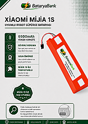 Mi Mijia 1S Uyumlu Robot Süpürge Bataryası 14.4V 6500mAh Yüksek Kapasiteli Li-ion Pil - BataryaBank