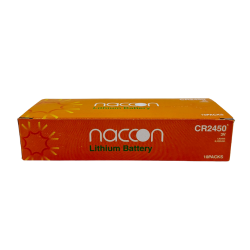 Naccon CR2450 3V Lithium Para Pil 5 x 10 Adet - BataryaBank
