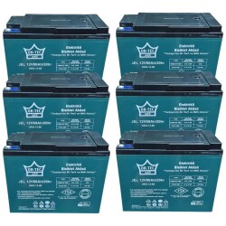 ORTEC 12V 80AH Elektrikli Bisiklet Aküsü - Jel Akü 6 Adet - Ortec