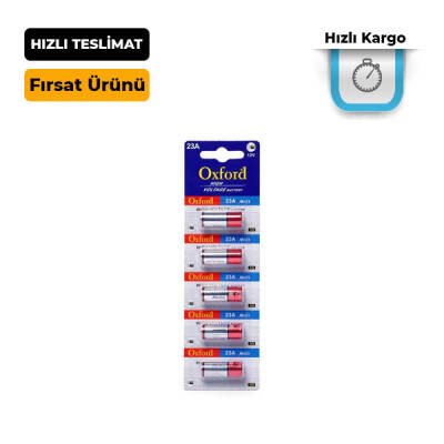 Oxford 23A MN23 V23A V23GA 12 Volt Alkalin Pil 5’li Paket - 1