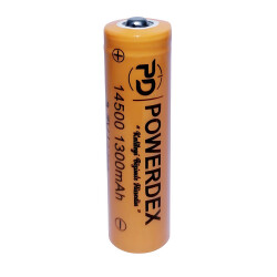 Powerdex 14500 1300mAH 3.7V Li-ion Şarjlı Pil (PD-14500) - powerdex