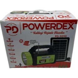 Powerdex 50W Solar Şarjlı Kamp Feneri Radyo ve Powerbank Özellikli - 2