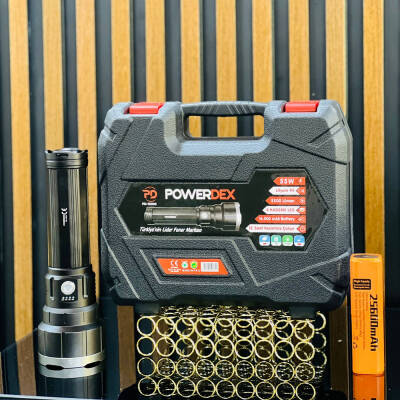 Powerdex PD-13000 55 Watt 5500 Lümen Profesyonel Büyük Şarjlı El Feneri - 5