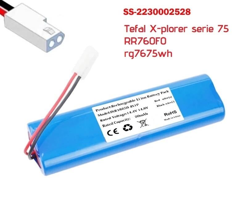 Tefal X-Plorer 75 Serie Robot Süpürge için 14.8v 2600mah Pil Batarya - 1
