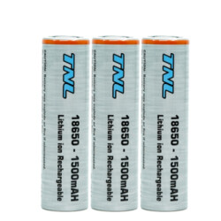 TNL 18650 3'lü 1500mah 3.7v Li-ion Başlıksız Pil Batarya - TNL