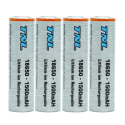 TNL 18650 4'lü 1500mah 3.7v Li-ion Başlıksız Pil - TNL