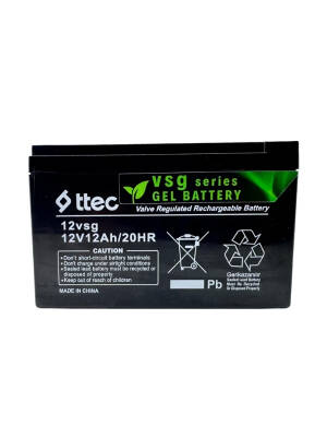 Ttec 12V 12AH Jel Akü Güneş Enerjisi Sistemlerine Özel - 1
