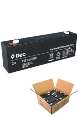 TTec 12v 2.3ah Kuru Tip Akü 8'li Koli Toptan Satış - 1