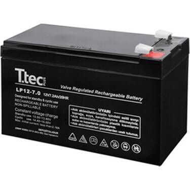 Ttec 12 Volt 7 Amper Bakımsız Kuru Akü 8 Adet Toptan Satış - 2