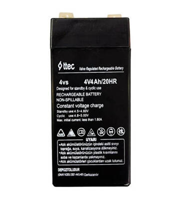 TTEC 4V 4AH KURU TİP AKÜ 20li koli - 2
