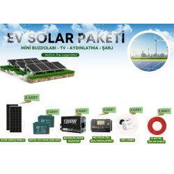 TV, Buzdolabı, Aydınlatma İçin Güneş Enerji Sistemi Bağ Evi Ve Karavan Solar Sistem - 2