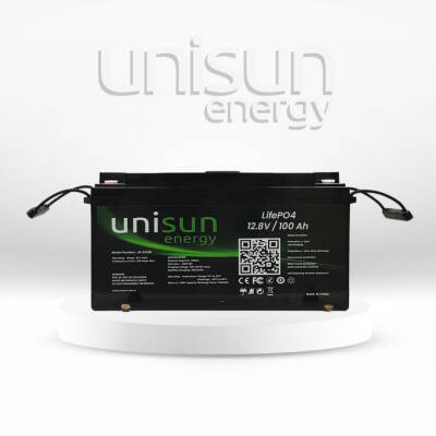 12.8V 100Ah Unisun LiFePO4 Lityum Akü – Hafif ve Güçlü - 1