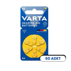 Varta 10 Numara Kulaklık İşitme Cihazı Pili (60'lı Paket) - Varta