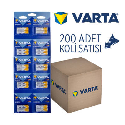 Varta 4106229482 Energy AA Alkalin Kalem Pil 200'lü Koli Satış - 1
