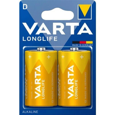 Varta 4120 Longlife Alkalin D Büyük Boy Pil 10'lu - Varta