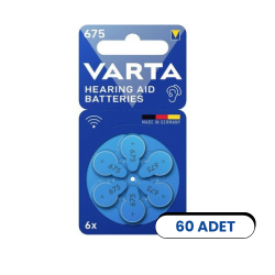Varta 675 Numara Kulaklık İşitme Cihazı Pili (60'lı Paket) - Varta